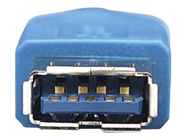 TECHly - USB-förlängningskabel - USB typ A (hane) till USB typ A (hona) - USB 3.0 - 50 cm - formpressad - blå