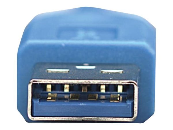 TECHly - USB-förlängningskabel - USB typ A (hane) till USB typ A (hona) - USB 3.0 - 50 cm - formpressad - blå