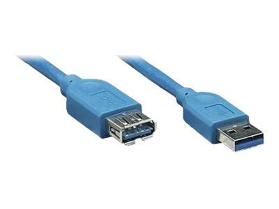 TECHly - USB-förlängningskabel - USB typ A (hane) till USB typ A (hona) - USB 3.0 - 50 cm - formpressad - blå