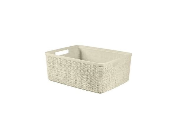 Curver oppbevaringskurv jute hvit 245371, 12 L