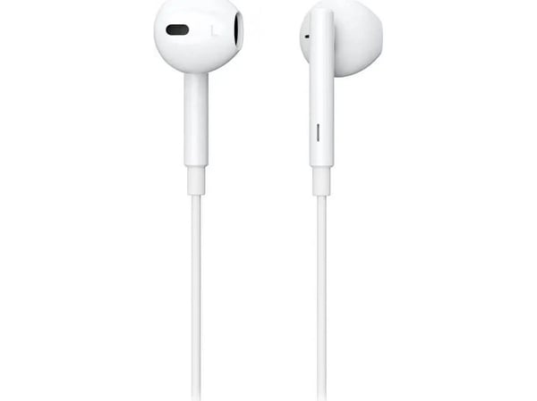 eSTUFF - Hörlurar med mikrofon - öronknopp - kabelansluten - USB-C - för Huawei Mate 40; Samsung Galaxy A12, A42 5G, A52, A52 5G, A72, S20, S21, S2...