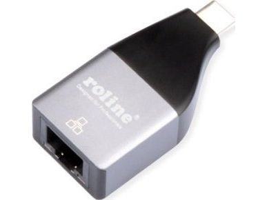 ROLINE 12.02.1110, USB Type C, RJ-45, Sølv