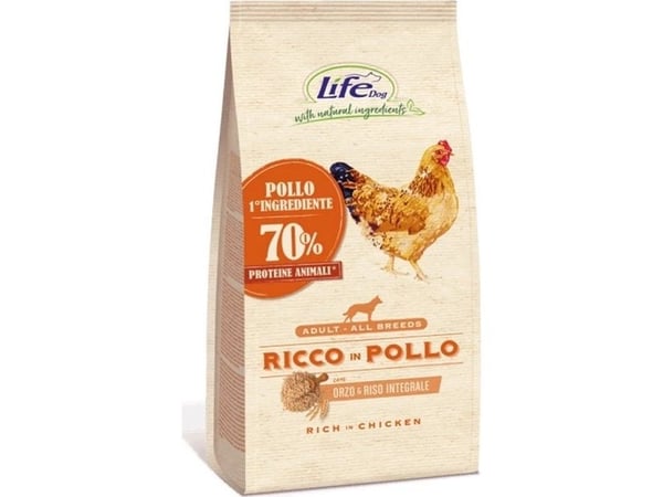Life Pet Care Life Dog tørrfôr til hund, kylling, 12 kg
