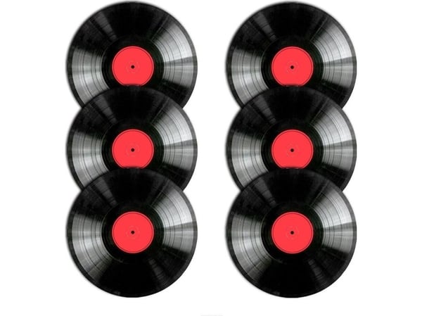 Bertoni sett med bordskånere til runde bord 6D – VINYL