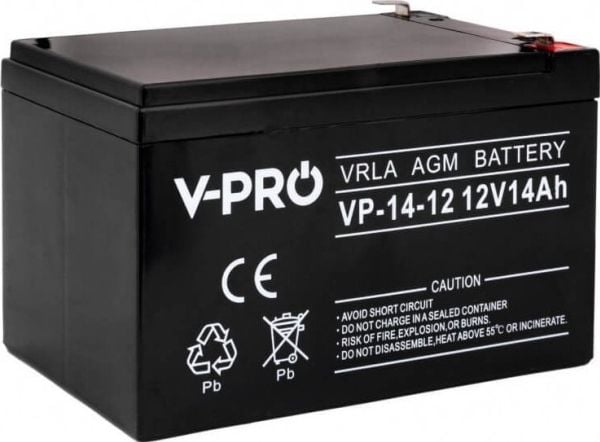 Volt Batteri AGM 12V 14Ah VPRO