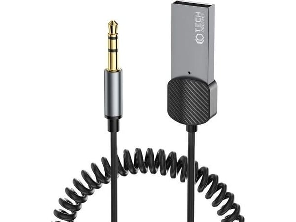 Bluetooth-adapter Tech-Protect TECH-PROTECT ULTRABOOST Bluetooth AUX lydadapterkabel grå