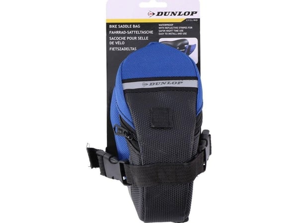 Dunlop sadelveske sykkel vanntett blå