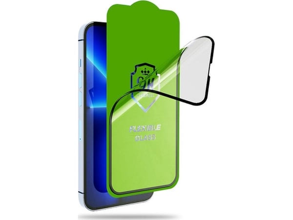 Bestsuit Hybrid glass Bestsuit Flexible 5D Full Glue for Samsung Galaxy A55 5G svart