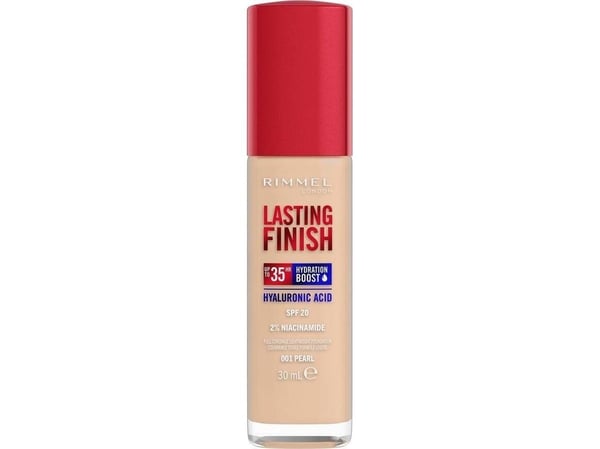 RIMMEL_Lasting Finish 35H dekkende ansiktsfoundation SPF20 001 Pearl 30ml