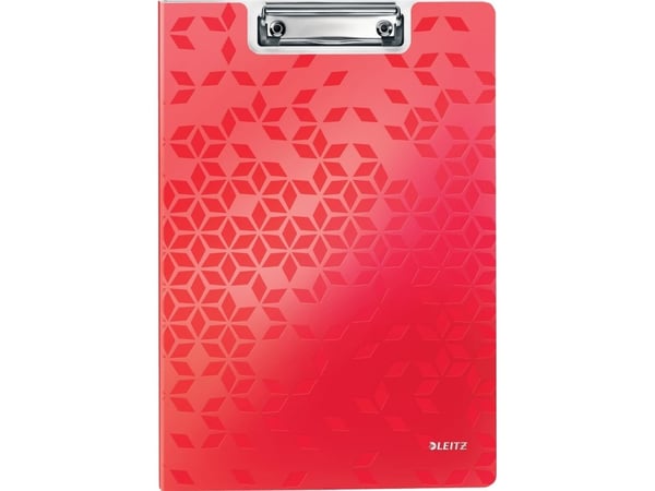 Leitz WOW - Notatbrettmappe - for A4 (210 x 297 mm) - kapasitet: 80 ark - rød
