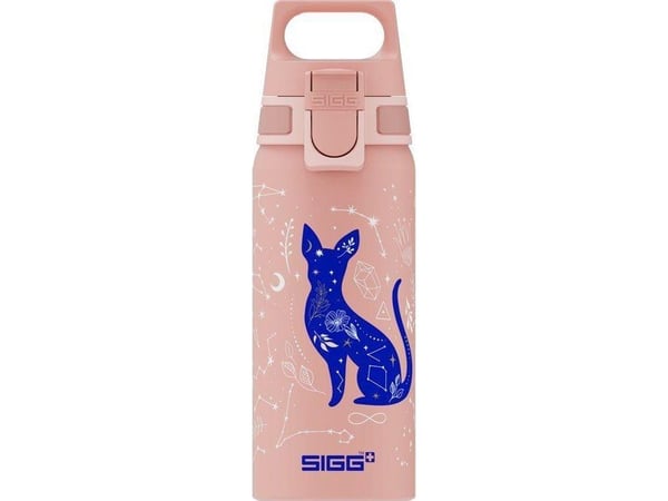 SIGG 6005.10, Daglig bruk, 600 ml, Flippkork, Aluminium, Blå, Rosa, Barn