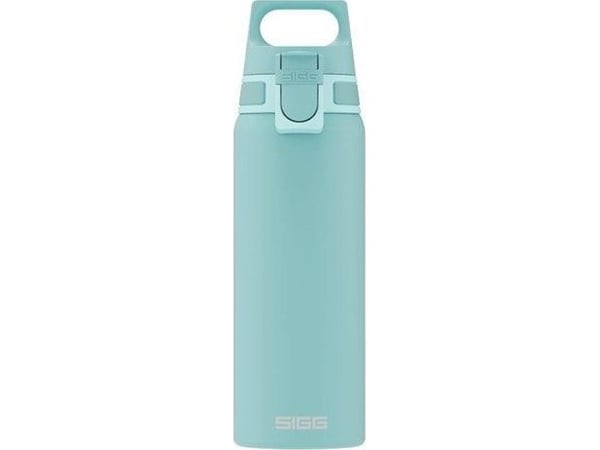 SIGG Shield One Glacier, Daglig bruk, 0,75 ml, Flippkork, Rustfritt stål, Turkis, Voksen