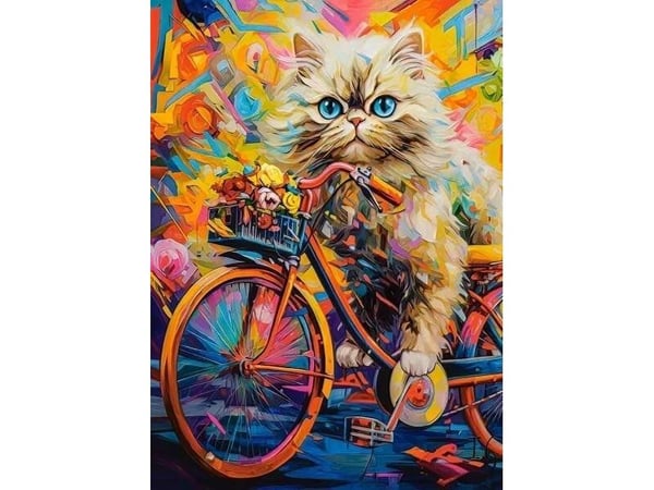 Castorland puslespill 180 Kitten's Floral Ride CASTOR