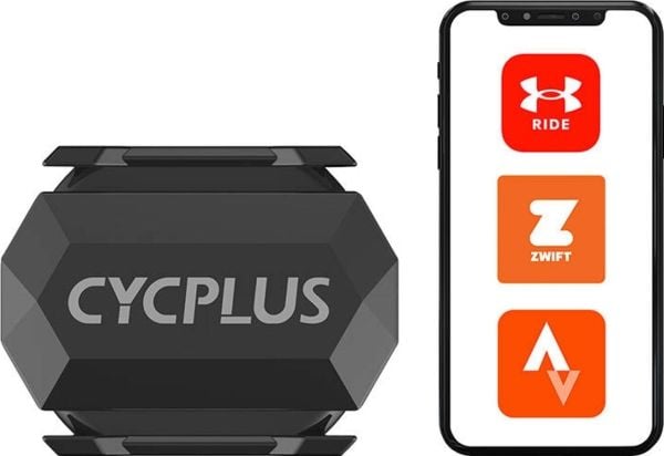 Cycplus Kadens- och hastighetssensor Cycplus C3- kompatibel med: Wahoo, Zwift, Endomondo, Mapmyride etc.