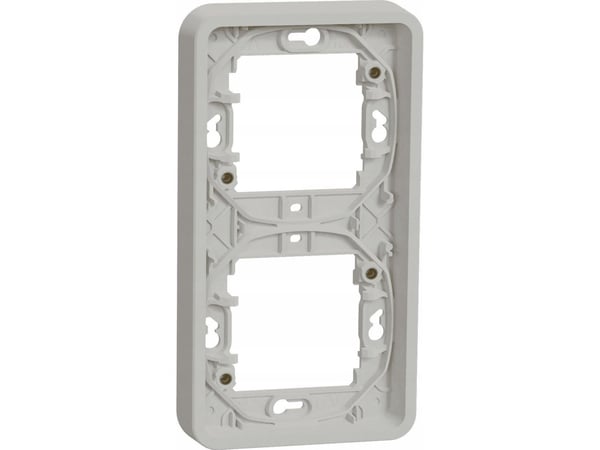 Schneider Mureva infällningssockel 2x vertikal vit MUR39151