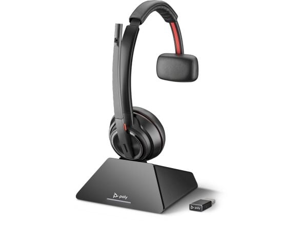 POLY Savi 8210 UC, Trådløs, Kontor/kundesenter, 20 - 20000 Hz, 115 g, Hodesett, Sort