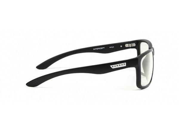 Gunnar Optiks Intercept, Rektangel, Spilling, Sort, Gjennomsiktig