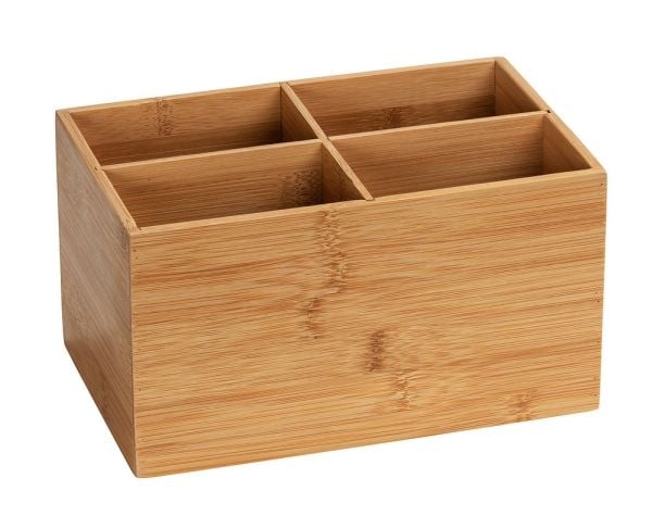 WENKO 23926100, Lager boks, Bamboo, Rektangulær, Bamboo, Monokromatisk, Innendørs