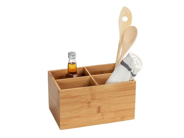 WENKO 23926100, Lager boks, Bamboo, Rektangulær, Bamboo, Monokromatisk, Innendørs