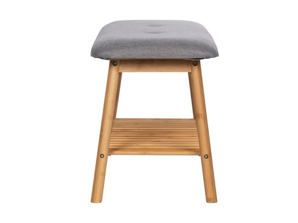 WENKO 62217100, 1 person(er), Polstret Sete, Grå, Polyester, Tre, Bamboo
