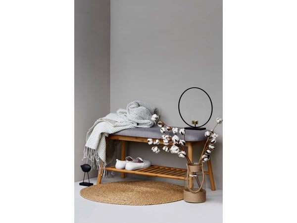 WENKO 62217100, 1 person(er), Polstret Sete, Grå, Polyester, Tre, Bamboo