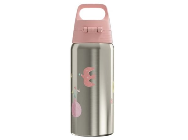 SIGG 6023.40, Daglig användning, 500 ml, Fliplock, Rostfritt stål, Rosa, Rostfritt stål, Barn