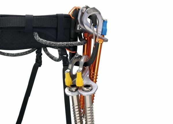 Petzl Caritool Evo, Isklatring, Sideutløsende spenne, Sort, Oransje, Alle kjønn