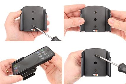 Brodit Passive holder with tilt swivel - Bilholder for mobiltelefon - svart