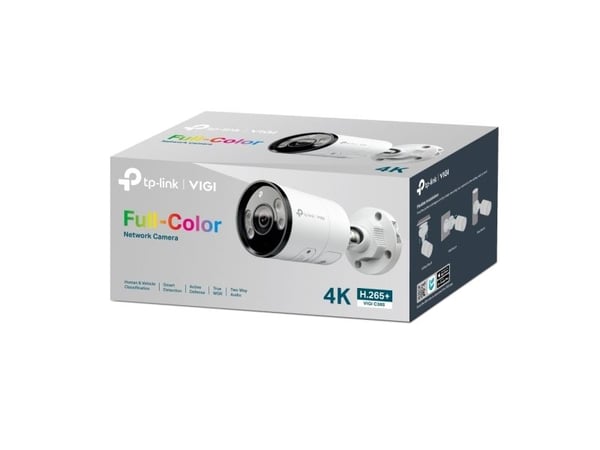 TP-Link VIGI C385, IP-sikkerhetskamera, Utendørs, Koblet med ledninger (ikke trådløs), 120 dB, CE, NTRA, VCCI, KC, BSMI, FCC, IC, Vegg