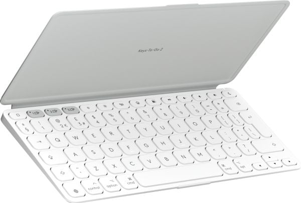 Logitech Keys-To-Go 2 for iPad - Tastatur - innebygd deksel - trådløs - Bluetooth LE - QWERTY - US International - blekgrå