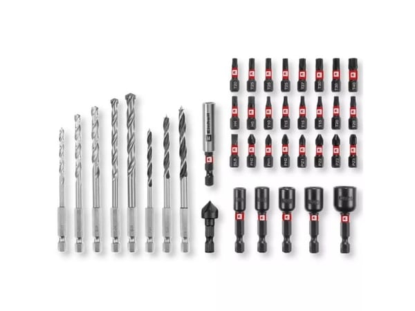Einhell 49108759, Drill, Drill bit set, 25 mm, Løvtre, Murverk, Metall, Plast, Sandsten, Blad metall (tynn), Tre, Karbid, 45 mm