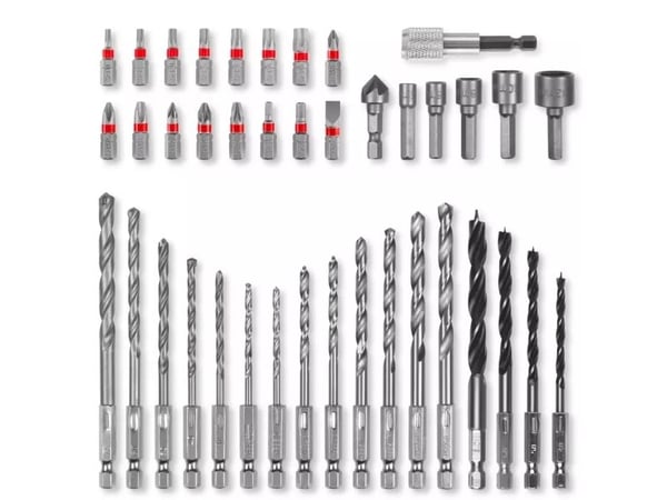 Einhell 49109053, Drill, Drill bit set, 25 mm, Løvtre, Murverk, Plast, Blad metall (tynn), Tre, Kull stål, Sort, Sølv