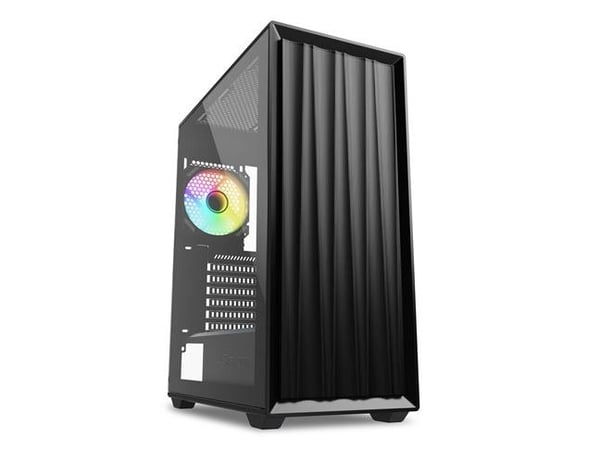 Sharkoon VK3 RGB - Tower - ATX - sidepanel med vindu (herdet glass) - ingen strømforsyning - USB/lyd