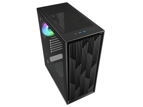 Sharkoon VK2 RGB - Tower - ATX - sidepanel med vindu (herdet glass) - ingen strømforsyning - USB/lyd
