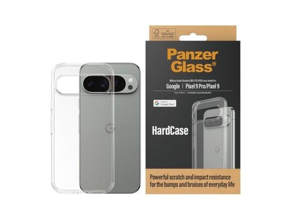 PanzerGlass HardCase - Baksidedeksel for mobiltelefon - plastikk - gjennomsiktig - for Google Pixel 9, 9 Pro