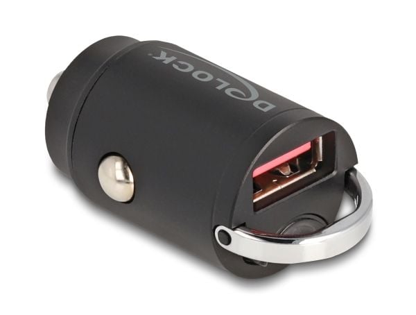 Delockin mini autolataussovitin USB-tyyppi-A 18 W:lla