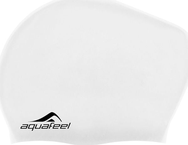 Aquafeel badesmekke i silikon AQUAFEEL 30404 10 hvit for langt hår