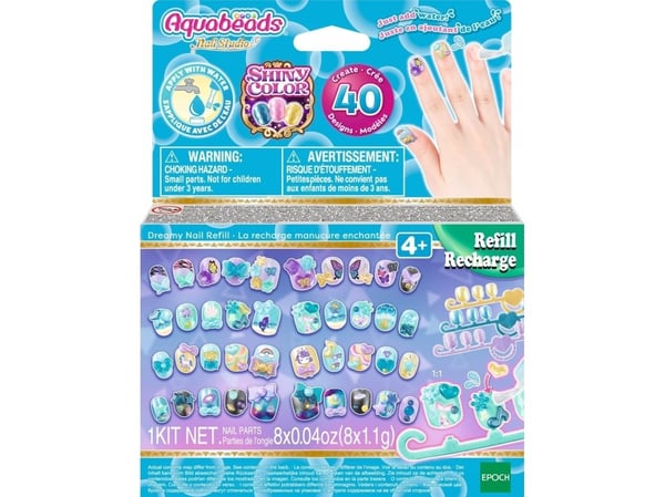 Aquabeads Pastell negler refill