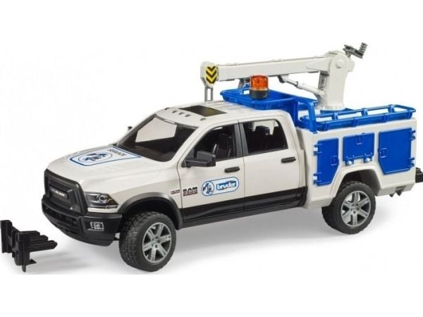 RAM 2500 servicebil med kran og dreieblink, modellkjøretøy