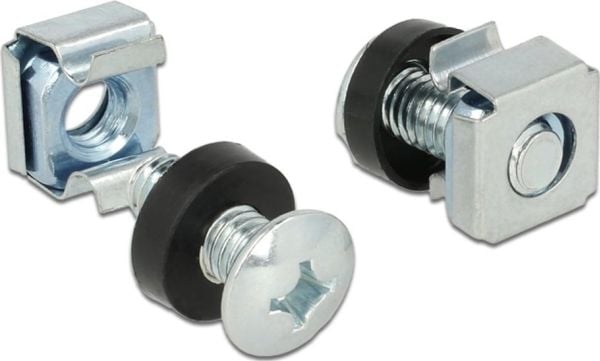 DeLOCK 42420, Ruuvi, Musta, Metallinen, 20 kpl