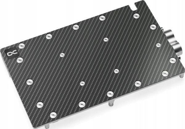 Alphacool 13395, Vannblokk + Bakplate, Aluminium, Karbon, Kobber (Cu), Sort, 1/4", 60 °C, 0,8 stang