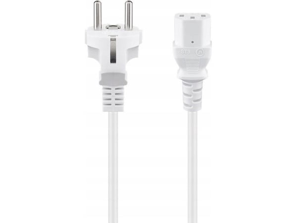Goobay 96039, 2 m, Virtapistoke tyyppi F, C13 liitin, H05VV-F3G, 250 V