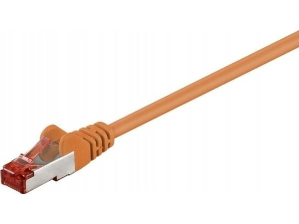 Goobay 93467, 0,5 m, Cat6, S/FTP (S-STP), RJ-45, RJ-45, Orange