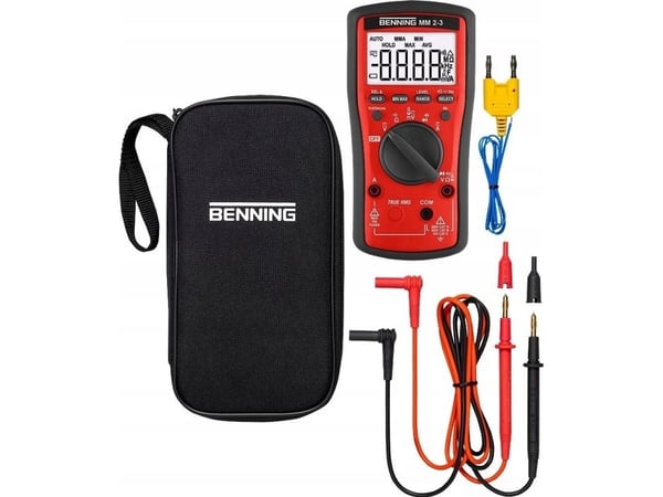 Benning multimeter BENNING MM 2-3, digitalt med tilbehør