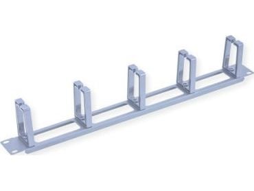 Value 26.99.0325, Kabelkanal, Lysegrå, 1U, 48,3 cm (19"), 483 mm, 9 mm