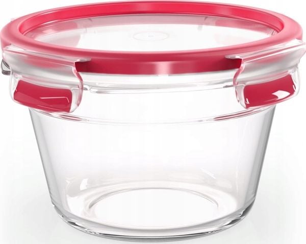 EMSA CLIP & CLOSE N10404, Laatikko, Pyöreä, 0,9 L, Läpinäkyvä, Lasi, 420 °C