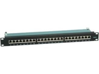 Value Kat.6 19"-Patchpanel, 24 P, geschirmt, schwarz, Sort