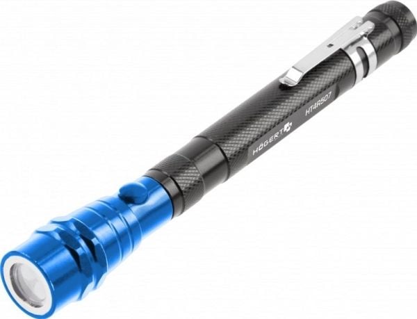 Dunlop HOGERT magnetisk teleskopisk holder med LED-lommelykt