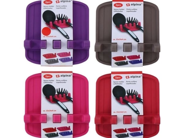 Alpina holder for skje-/kjøkkenutstyr 2 stk (rød)