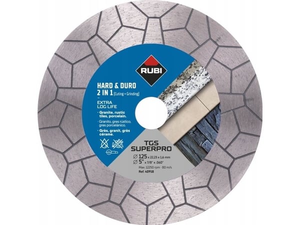 SARA RUBI DIAMOND DISC TGS 125 SUPERPRO FOR KJÆRING OG SLIPING 2-i-1